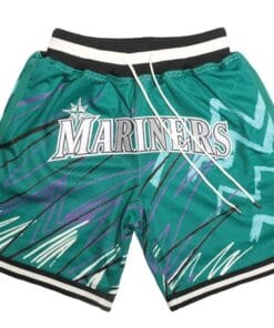 Men Mariners Sublimated Shorts Teal All Stitched