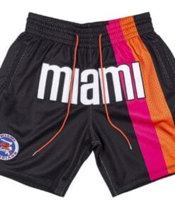 Men Miami Black Shorts All Stitched