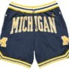 Men Michigan Blue Shorts All Stitched