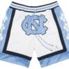 Men North Carolina White Shorts All Stitched 1