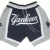 Men Yankees Navy Shorts All Stitched