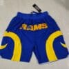 Mens Los Angeles Rams Blue Short All Stitched