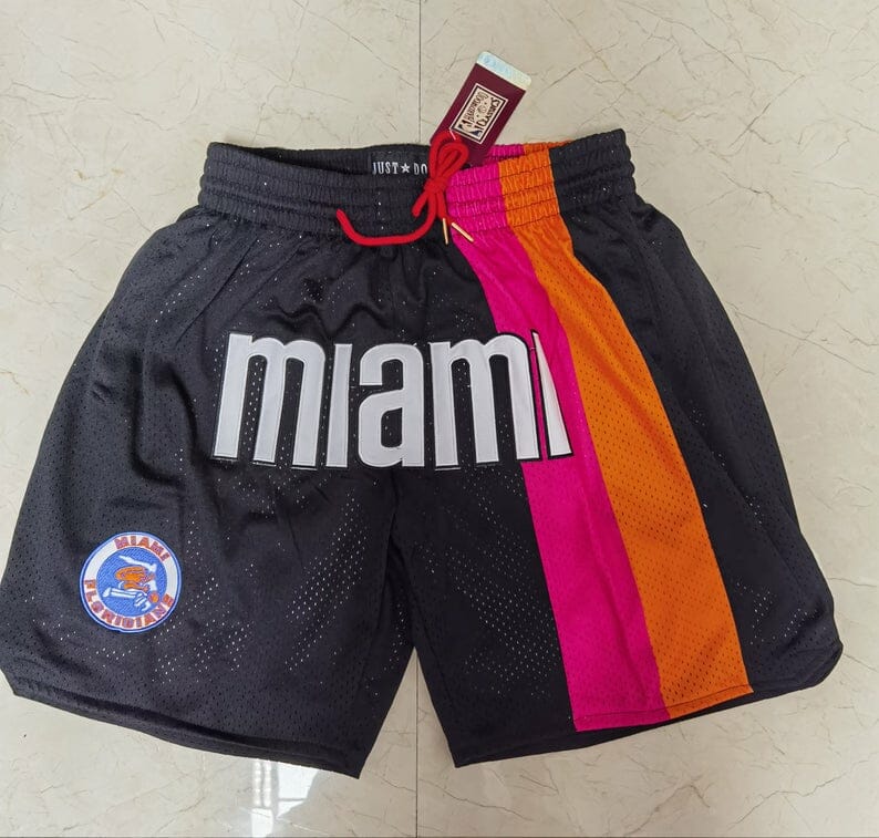 Miami Heat Shorts Rainbow Edition All Stitched 1 Miami Heat Shorts Rainbow Edition All Stitched