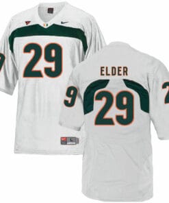 Miami Hurricanes #29 Elder NCAA College Football Jersey White