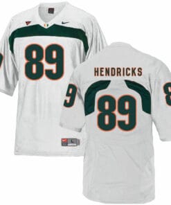 Miami Hurricanes #89 Hendricks NCAA College Football Jersey White