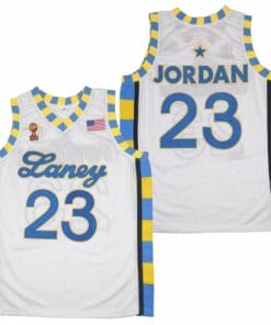 Michael Jordan #23 Laney High School White Basketball Jersey