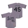 Michael Jordan Mirmingham Barons Baseball Jersey Grey