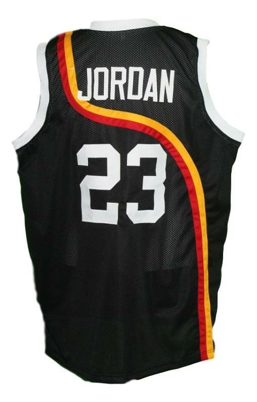 Michael Jordan Roswell Rayguns Basketball Jersey New Sewn Black 1 Michael Jordan Roswell Rayguns Basketball Jersey New Sewn Black