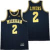 Michigan Wolverines 2 Isaiah Livers College Basketball Jersey