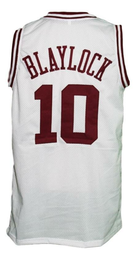 Mookie Blaylock #10 Custom College Basketball Jersey White