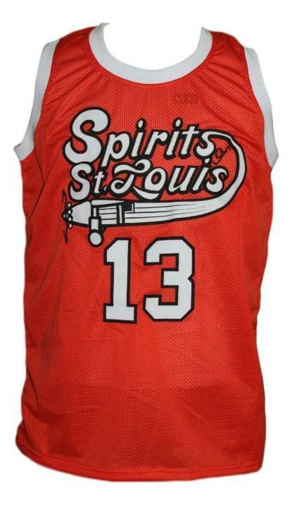 Moses Malone #13 Spirits Of St Louis Aba Basketball Jersey Orange 2 Moses Malone #13 Spirits Of St Louis Aba Basketball Jersey Orange