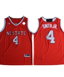 NC State Wolfpack #4 Dennis Smith Jr. NCAA Basketball Red