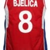 Nemanja Bjelica #8 Serbia Basketball Jersey New Sewn Red 7 Nemanja Bjelica #8 Serbia Basketball Jersey New Sewn Red