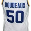 Neon Boudeaux #50 Western Blue Chips Movie Basketball Jersey White