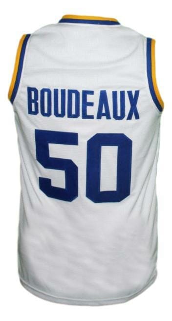 Neon Boudeaux #50 Western Blue Chips Movie Basketball Jersey White 1 Neon Boudeaux #50 Western Blue Chips Movie Basketball Jersey White