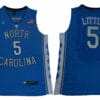 North Carolina Tar Heels 5 Little NCAA Basketball Jersey Blue