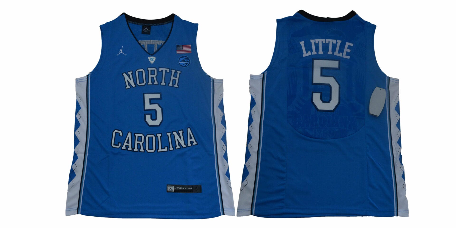 North Carolina Tar Heels #5 Little NCAA Basketball Jersey Blue 1 North Carolina Tar Heels #5 Little NCAA Basketball Jersey Blue