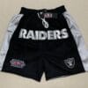 Oakland Raiders Black shorts All Stitched
