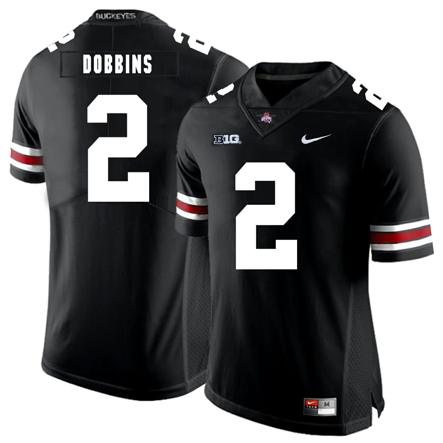 Ohio State Buckeyes #2 J.K Dobbins Football Jersey Black 1 Ohio State Buckeyes #2 J.K Dobbins Football Jersey Black