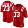 Ole Miss Rebels #73 Rod Taylor NCAA College Football Jersey Red