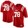 Ole Miss Rebels #78 Bradley Sowell NCAA College Football Jersey Red