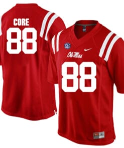 Ole Miss Rebels #88 Cody Core NCAA College Football Jersey Red