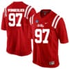 Ole Miss Rebels #97 Gary Wunderlich NCAA College Football Jersey Red