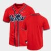 Ole Miss Rebels Custom Name Number Red College Baseball Jersey 5 Ole Miss Rebels Custom Name Number Red College Baseball Jersey