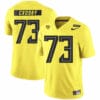 Oregon Ducks #73 Tyrell Crosby NCAA College Football Jersey Yellow