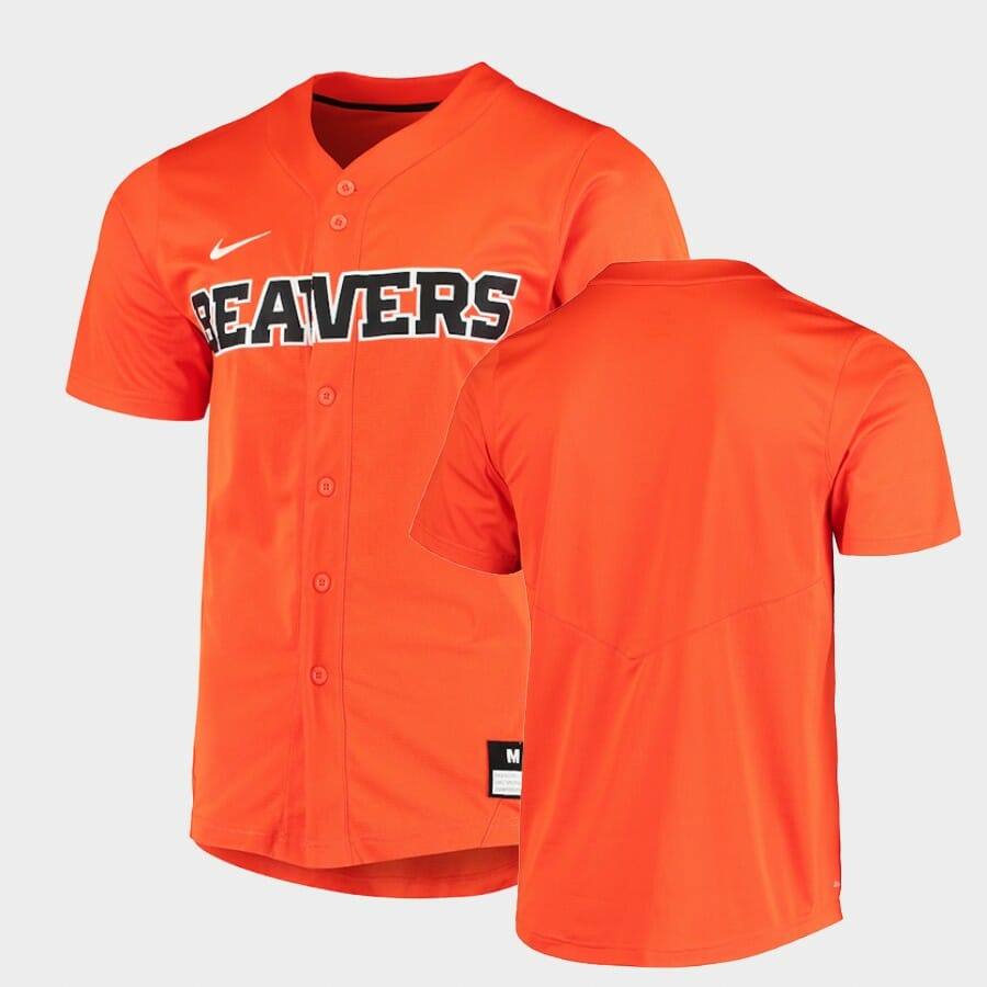 Oregon State Beavers Custom Name Number Orange Baseball Elite Jersey 1 Oregon State Beavers Custom Name Number Orange Baseball Elite Jersey