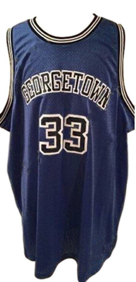 Patrick Ewing #33 College Basketball Jersey Blue 2 Patrick Ewing #33 College Basketball Jersey Blue