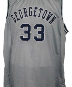 Patrick Ewing #33 Custom College Basketball Jersey Grey