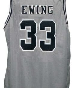 Patrick Ewing #33 Custom College Basketball Jersey Grey
