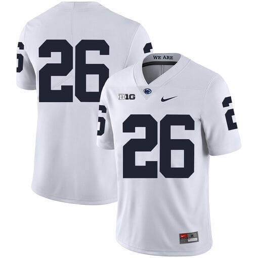 Saquon Barkley Penn State Football Jersey #26 No Name NCAA College White