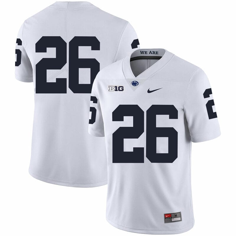Saquon Barkley Penn State Football Jersey #26 No Name NCAA College White 10 Saquon Barkley Penn State Football Jersey #26 No Name NCAA College White