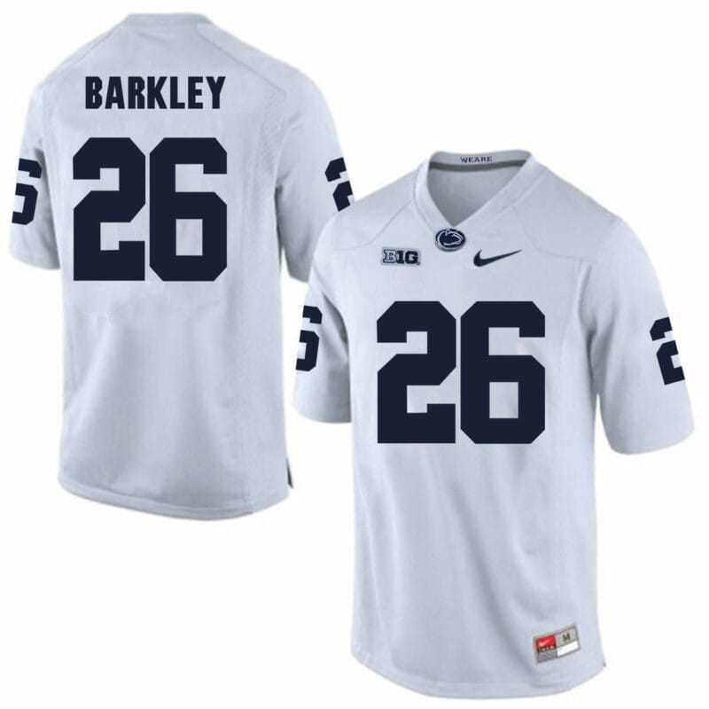 Saquon Barkley Jersey #26 Penn State Nittany Lions NCAA College Football White 10 Saquon Barkley Jersey #26 Penn State Nittany Lions NCAA College Football White