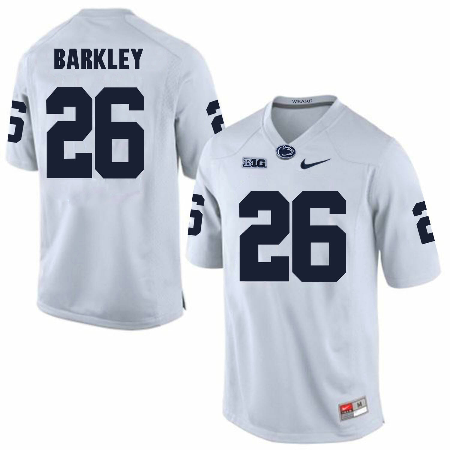 Saquon Barkley Jersey #26 Penn State Nittany Lions NCAA College Football White 1 Saquon Barkley Jersey #26 Penn State Nittany Lions NCAA College Football White