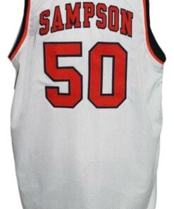Ralph Sampson #50 Custom College Basketball Jersey White