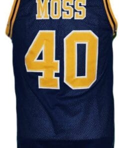 Randy Moss #40 Dupont High School Basketball Jersey Navy Blue