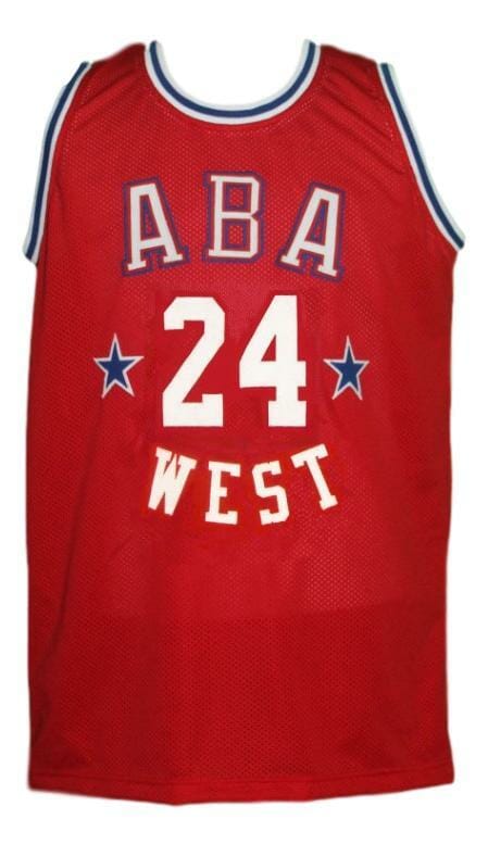 Ron Boone #24 Aba West All Stars Basketball Jersey Sewn Red 2 Ron Boone #24 Aba West All Stars Basketball Jersey Sewn Red