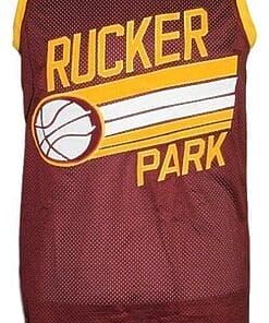Custom Name # Rucker Park Basketball Jersey New Sewn Maroon
