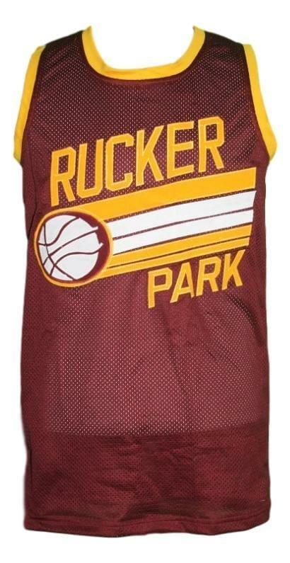 Custom Name # Rucker Park Basketball Jersey New Sewn Maroon 1 Custom Name # Rucker Park Basketball Jersey New Sewn Maroon