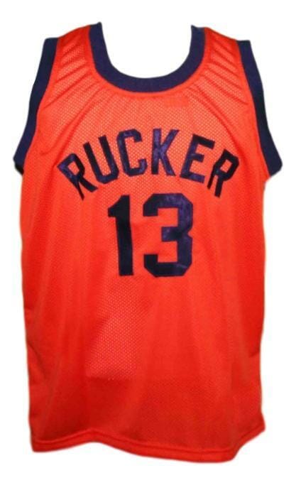 Rucker #13 Retro Vintage Basketball Jersey New Sewn Orange