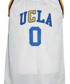 Russel Westbrook #0 Custom College Basketball Jersey New Sewn White