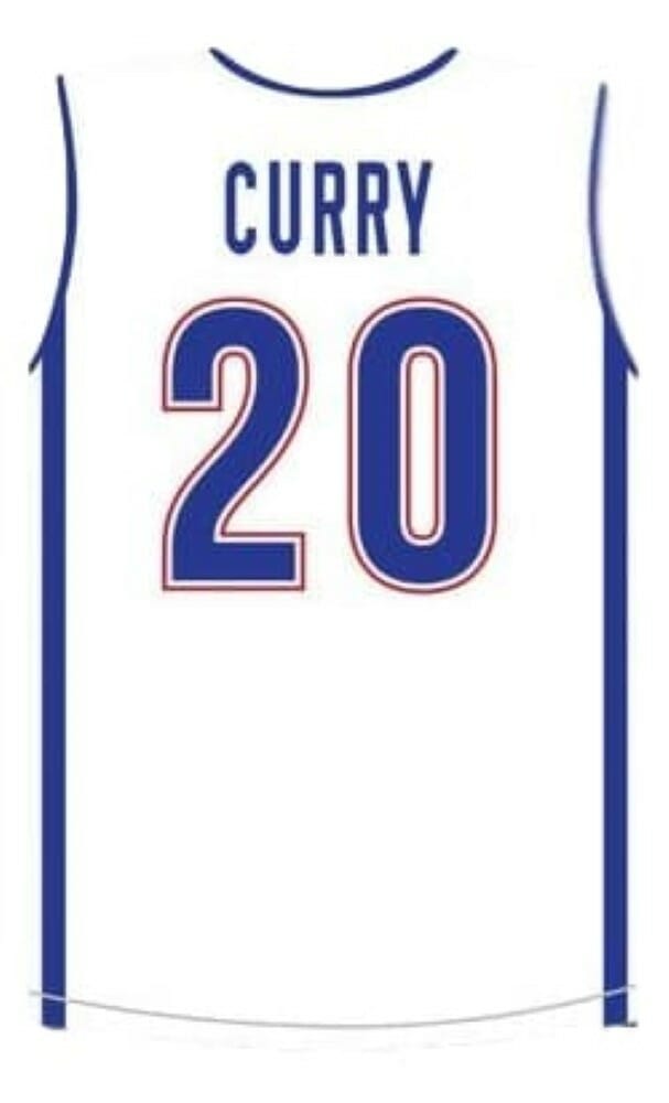 Stephen Curry #20 Knights High School New Basketball Jersey White 1 Stephen Curry #20 Knights High School New Basketball Jersey White