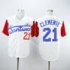 Santurce Crabbers 21 Roberto Clemente Movie Baseball Jersey White