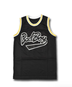 Alternative view of Notorious B.I.G Biggie Smalls #72 Bad Boy Basketball Jersey Black