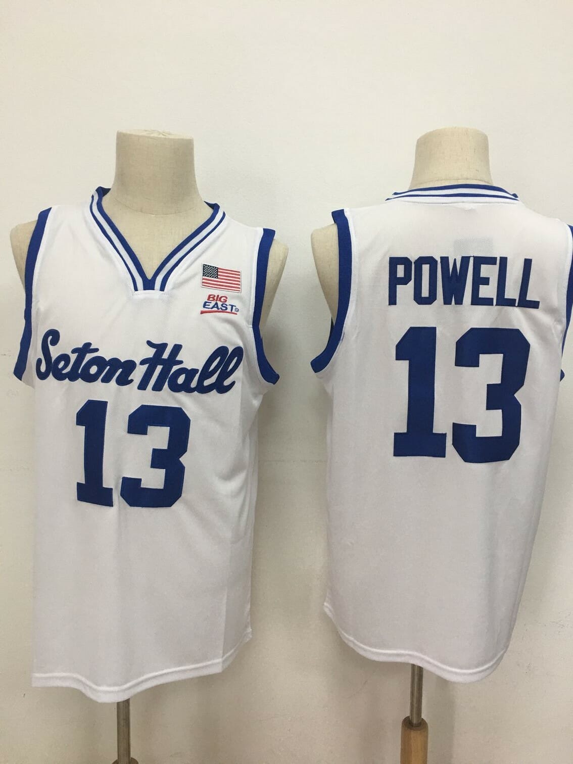Seton Hall Pirates #13 Myles Powell NCAA Basketball Jersey White 1 Seton Hall Pirates #13 Myles Powell NCAA Basketball Jersey White
