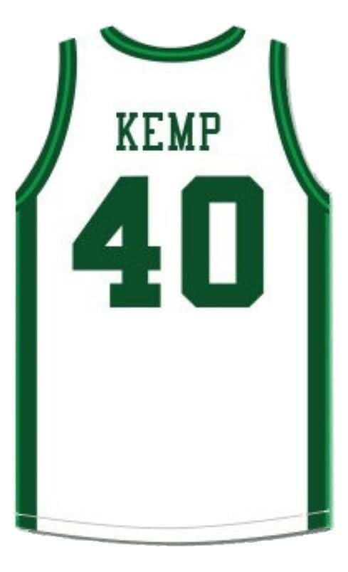 Shawn Kemp Concord High School Basketball Jersey Sewn White