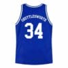 Shuttlesworth #34 Lincoln High School Ray Allen Basketball Jersey Blue
